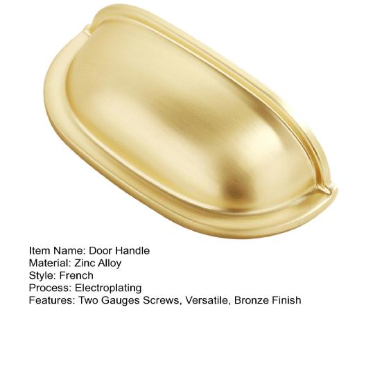 Oil-Rubbed Bronze Door Handle 3-Inch Cabinet Pulls with Two Gauges Screws Stainless Steel Anti-Corrosion Kitchen Bathroom Drawer Handle