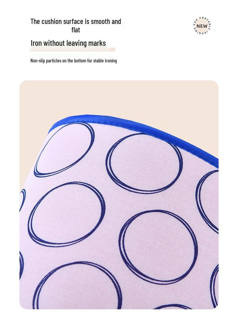 Hanging Heat-Resistant Pink Ironing Pad, Six-Layer Thick, Waterproof & Non-Slip