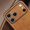 Luxury High-end Leather Case for iPhone 17 Pro Max 16 Pro 16e 15 14 Plus 13 12 11 XS XR X 7 8 Lens Protection Mobile Phone Cover