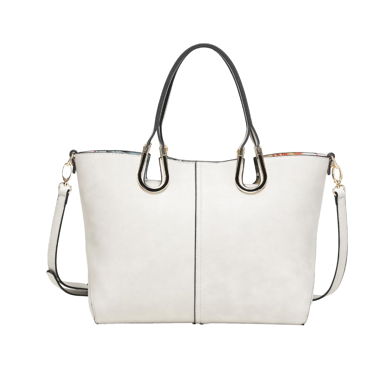 

сумка-подковообразная для синтетической кожи тоут на плечо большая Imai 99270 [QUAY] 2-сторонняя женская, сумка, сумочка, сумка, большая, легкая, вместительная, простая, сумка, слоновая кость