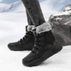 Fashion Lace-up Snow Boots Women Plush Cotton Shoes High-top Boots Ladies Winter Warm Outdoor Shoes for Hiking Trekking