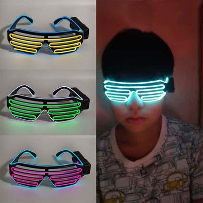 Lunettes Lumineuses LED Cool Lunettes Fluorescentes Sans Fil Lunettes Néon Fashion Costumes d'Halloween