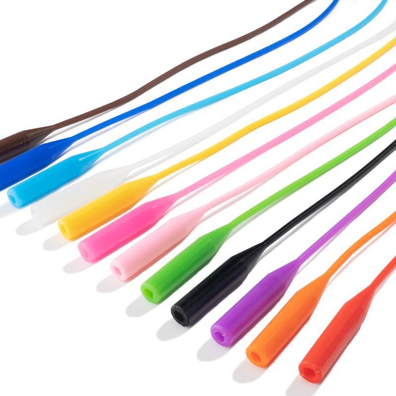 Silicone Glasses Strap Anti Slip Eyeglass Lanyard Spectacle Holder Cord Eyewear Retainer For Adults Kids Sports Outdoor Use