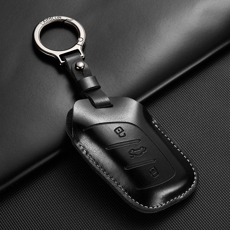 Applicable To Roewe Rx5 Leather Key Cover 350/360/w5/ei6 Shell Plus Car Buckle Ruixing Ei5 All-inclusive Creativity