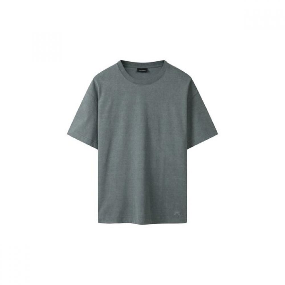 Customellow Grey Dyed Half Sleeve T shirT Gyl