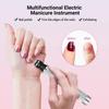 Electric Nail Drill Professional Nail Polishing Machine Multiple Gears Low Noise Nails Sander File Set For Manicure Salon Tools
