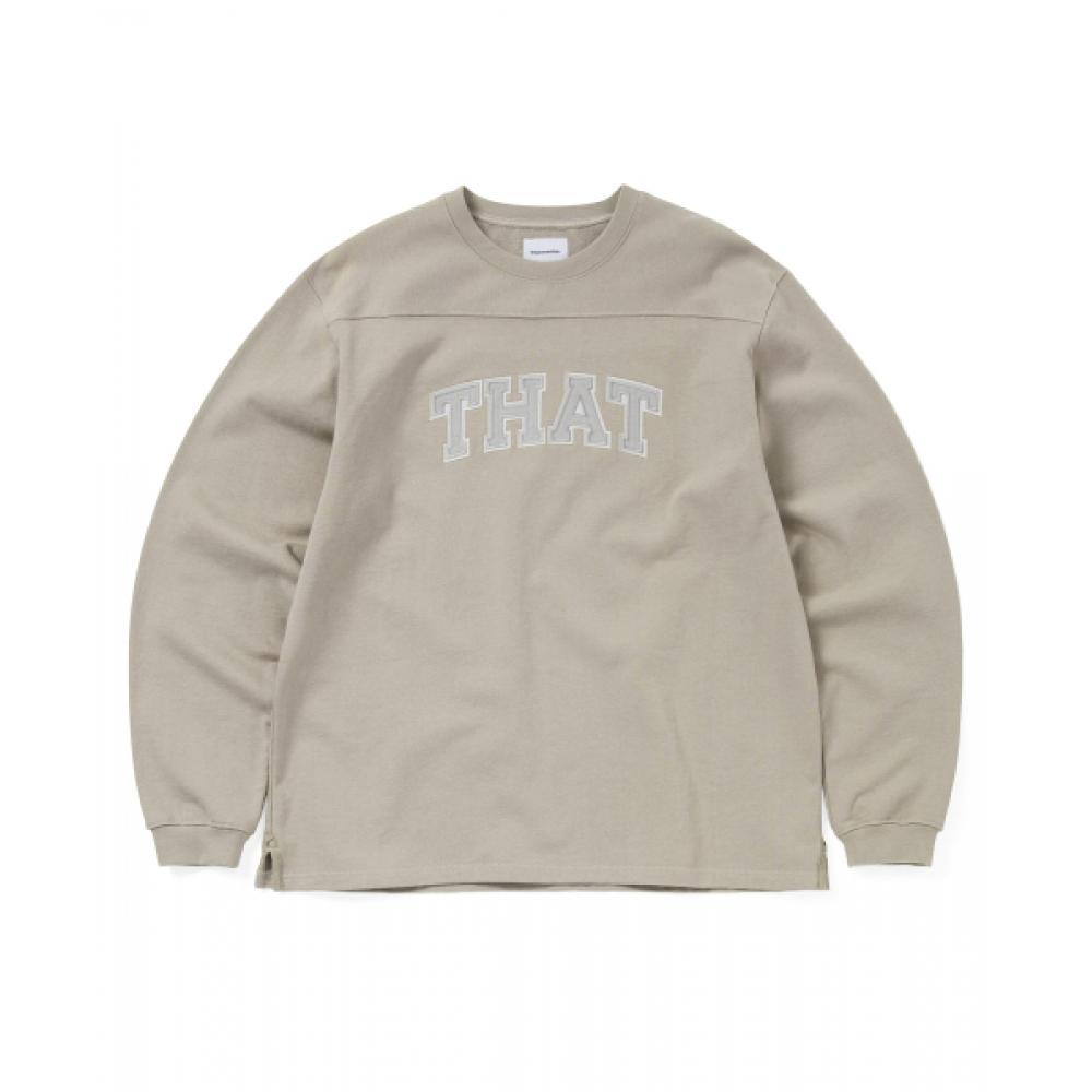 ThisisneverThat That Panelled Crewneck Deep Beige S