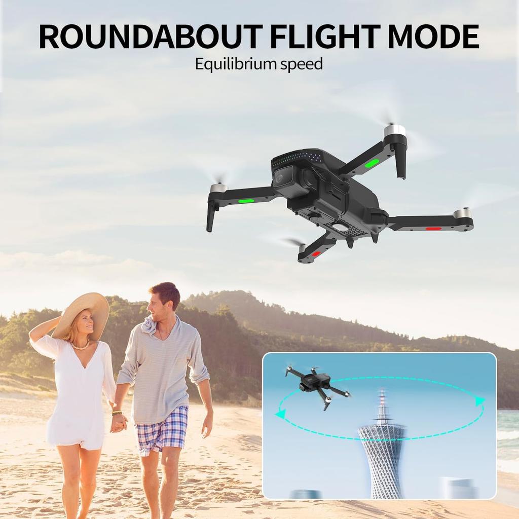 Drone with Camera for Beginners and Adults, 1080P Foldable FPV Mini Drones with 2 Batteries,One Key Take Off/Land,3D Flip,Trajectory Flight,3