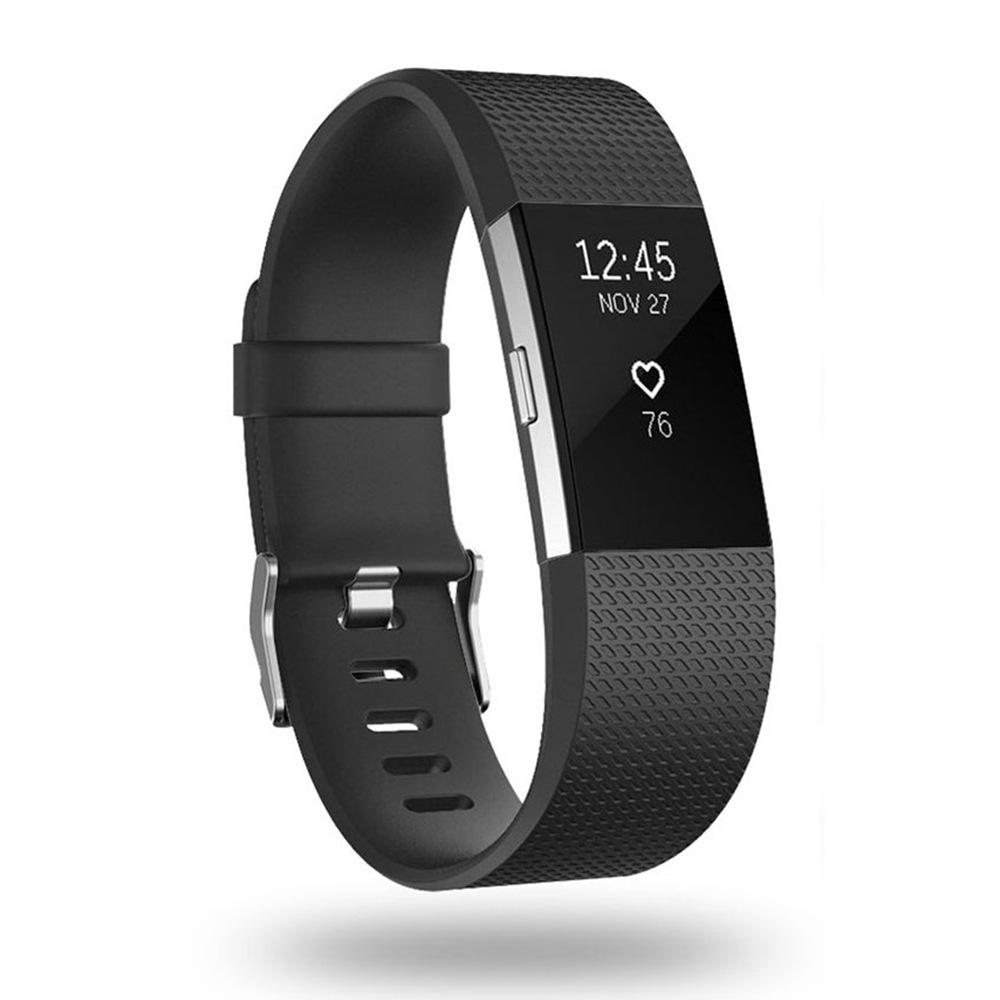 Fitbit Charge 2 Checkered Pattern TPE Sport Replacement Wristband Strap