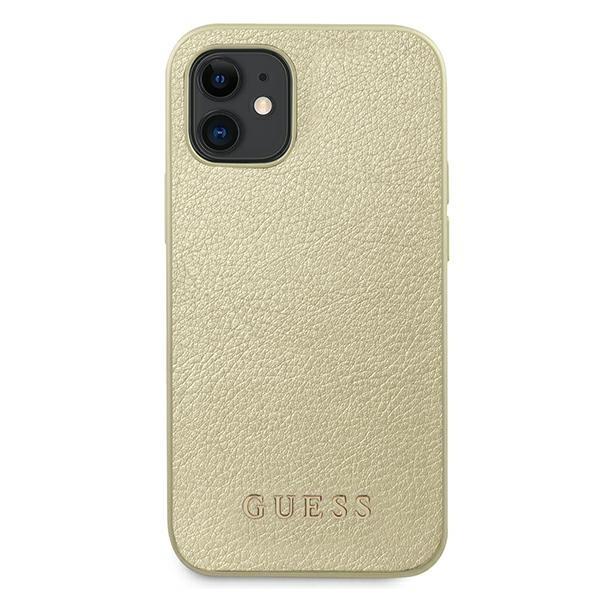 Guess Guhcp12Siglgo Iphone 12 Mini 5,4Złoty/Gold Hardcase Iridescent