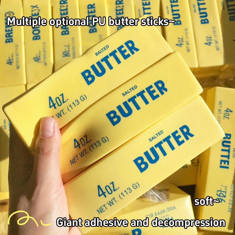 Slow Rebound Cute Butter Squeeze Stress Ball New Squeeze Ball Realistic Butter Stick Soft Squeeze Tool Upgrade Stress Relief