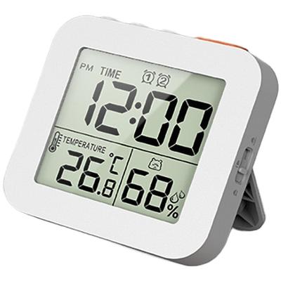 LCD Electronic Clock Timer With Temperature Humidity Display 2 Alarms Countdown Alarm Clock Digital LED Clock For Bedroom Office