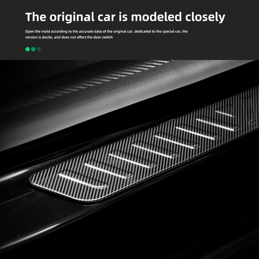 For Tesla Model 3 Y Car Threshold Protection Decorative Strip Stainless Model3 2023 Door Sill Protector Threshold