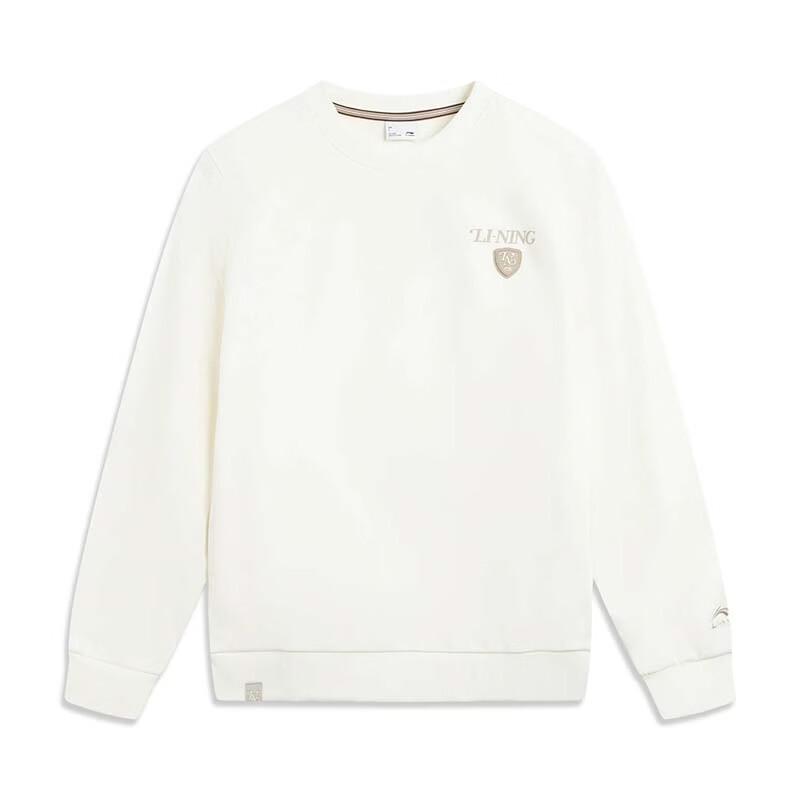 LI-NING Men s Fleece-Lined Crew Neck Sweatshirt L