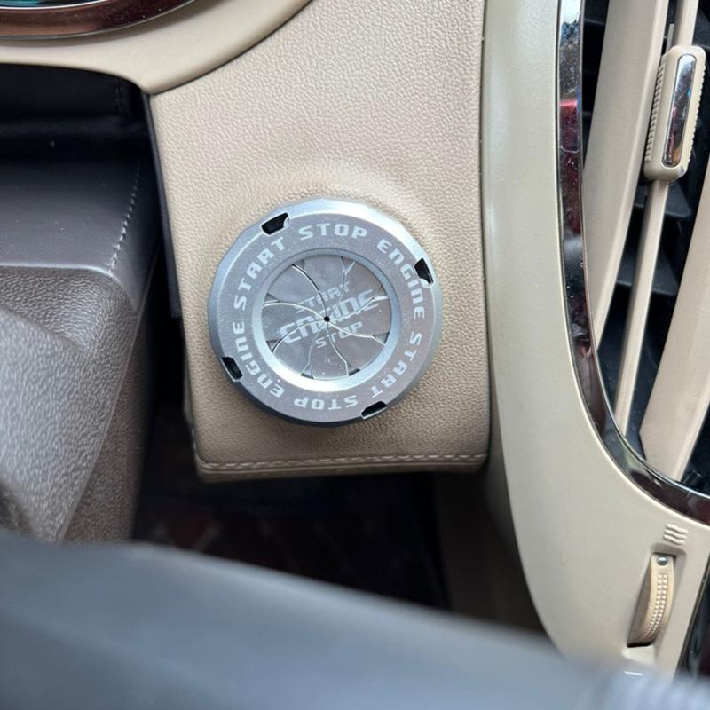 Upgrades Car Engine Start Stop Button Rings ABS Switch Protector Cover for Enhances Safety In Schools Offices & Family