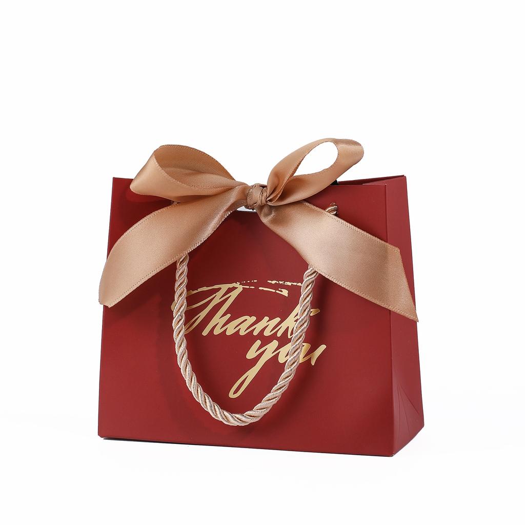 20/50 Pack Small Thank You Gift Bags Bulk Wedding Gift Bags for Guests Mini Gift Paper Bags With Handles for Wedding Baby Shower