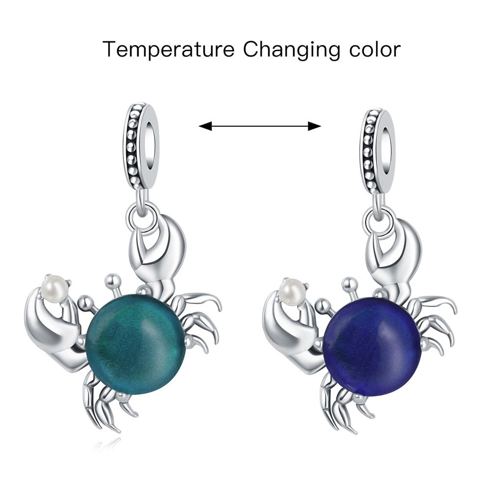 Copper Temperature Change Color Series Pendant Charms Beads Fit Original Wear Bracelets Diy Jewelry Accessory