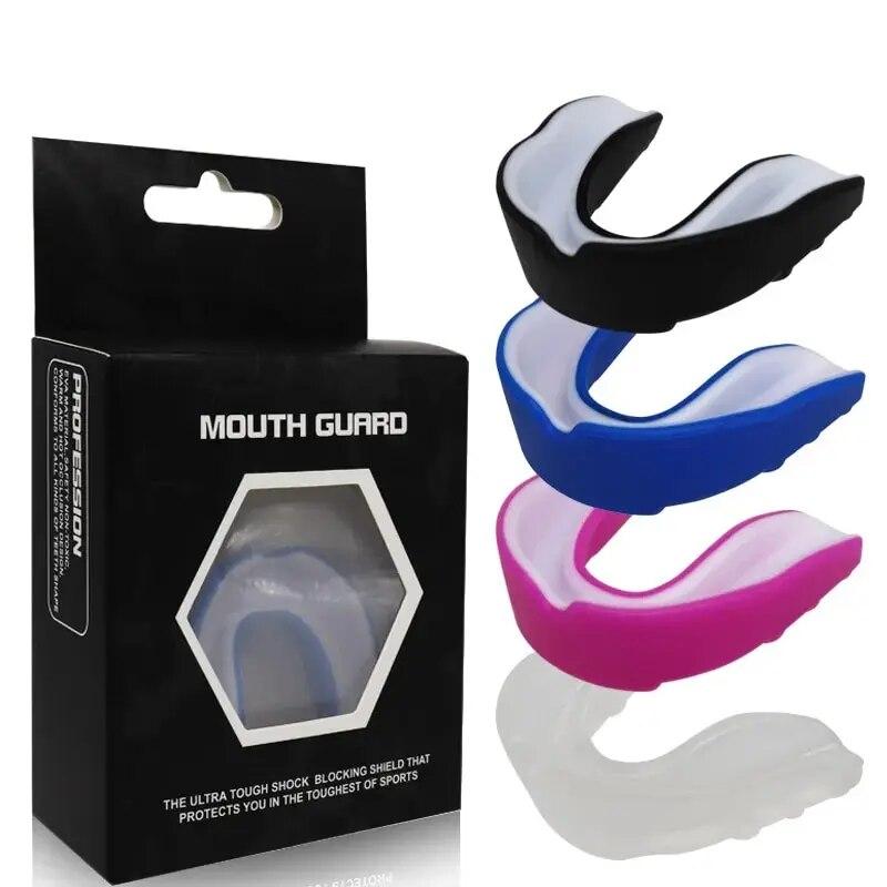 Adult Sports Mouthguard Muay Thai Boxing Teeth Protection Mma Fighting Mouth Guard Children Rugby Fight Training Braces