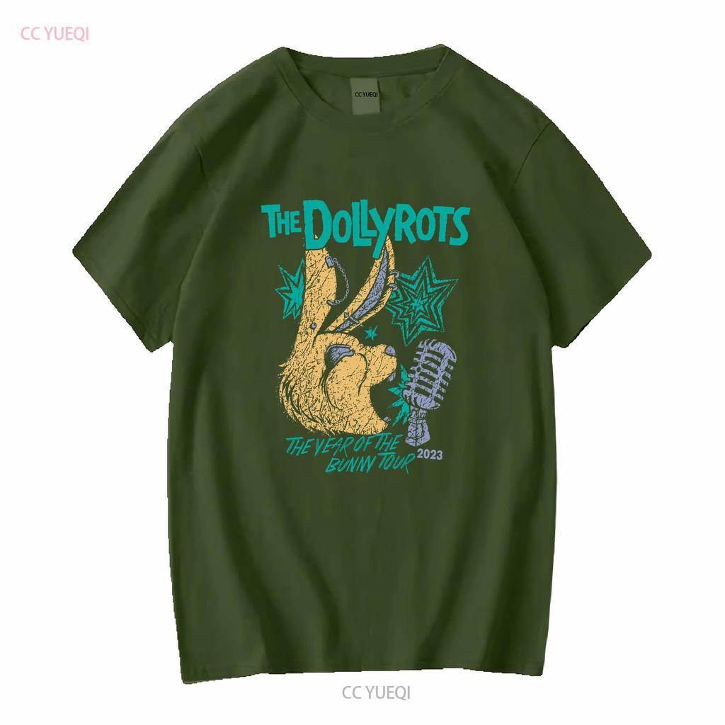 Vtg The Dollyrots Band Year of Bunny Tour Cotton Black S 5XL T Shirt Vintage Washed Graphic Fashion Stylish