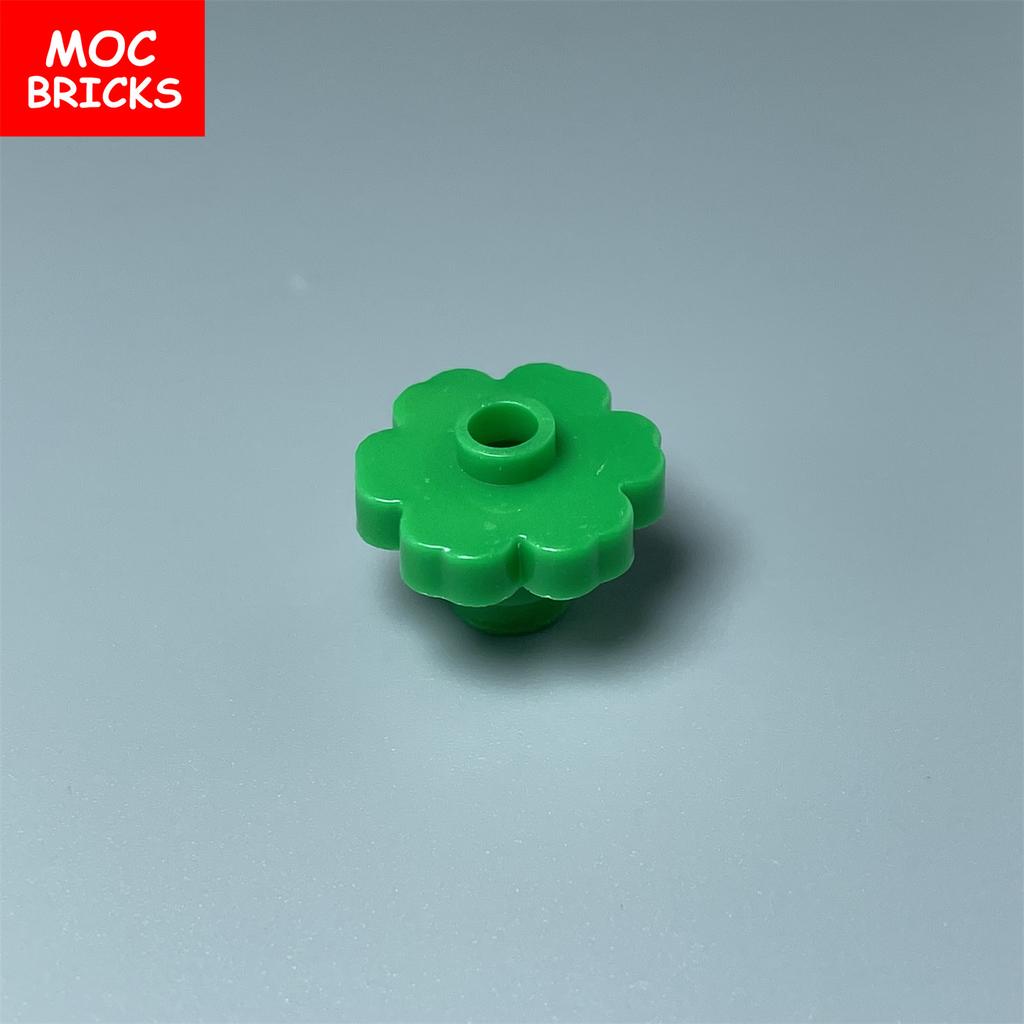 Non-Toxic Moc Bricks Plant Flower 2X2 Rounded Compatible Assembles Particles 98262 Building Blocks Parts Story Bulk Model Toys