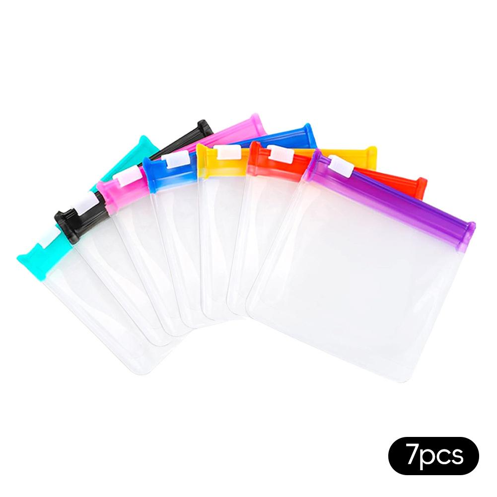 

7 шт. Цветные пакеты для таблеток для лекарств, с цветовой кодировкой, 7-дневный водонепроницаемый органайзер, дорожный органайзер для таблеток для мотоцикла или пожилых людей, ежедневное управление таблетками 7pcs разноцветный