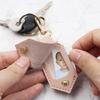 Sturdy Leather Keychain Charm with Photo Unique Fashion Accessory Craft Supplies for Trendy Women Ladies Everyday Use