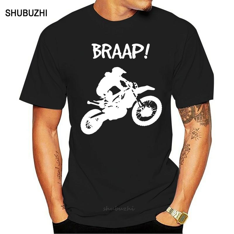 Мужская футболка с коротким рукавом Дизайн Мотокросс Суперкросс Байк Braap Футболка Женская футболка S разноцветный