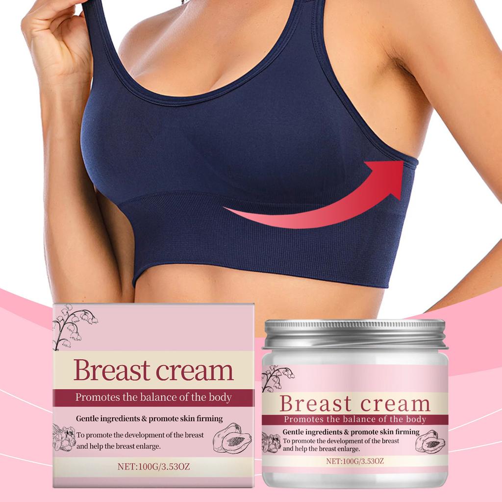 Papaya Breast Enhancement And Firming Cream Tightens The Skin To Help Breasts And Enlarge, Increase Softness, Plumpness, And Smooth And Delicate Skin