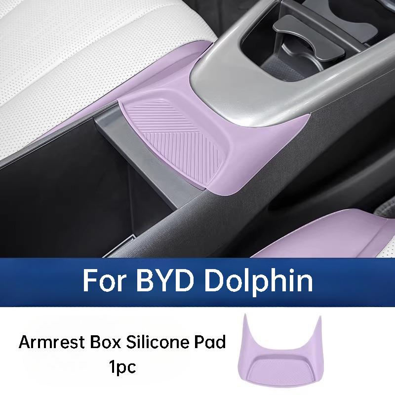 For BYD Dolphin Intelligent Driving Version 2025 Center Console Armrest Box Groove Silicone Pad Anti Scratch Accessories