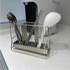 Anti-slip Stainless Steel Chopstick Bucket Moisture-proof Cutlery Drying Basket  Home Use