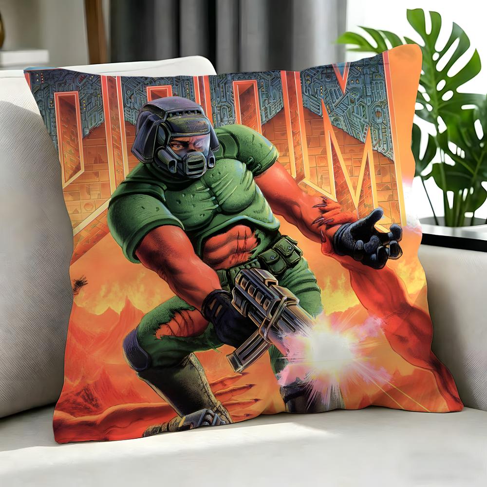 Game DDoom Cushion Cover Cushion Cover Set Pcs x x x Pillowcase Decorative Sofa Home Decor