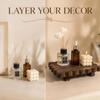 Solid Wooden Storage Tray Decorative Wooden Decorative Pedestal Wooden Plant Stand  Kitchen Display
