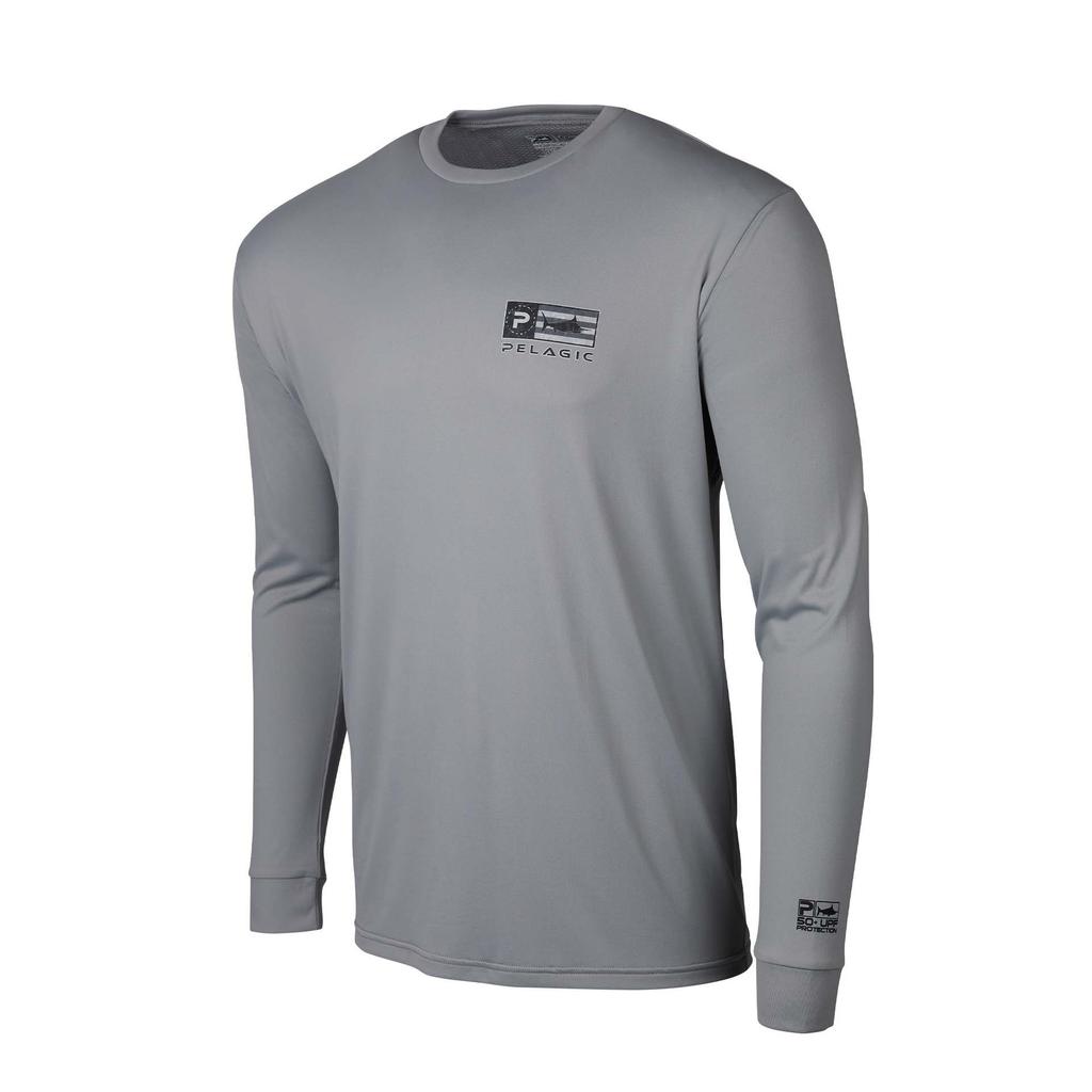PELAGIC Long Sleeve Crew Neck Fishing Suit Sunscreen Ice Silk Feeling Luya Fishing Breathable Leisure Sports Fishing Suit