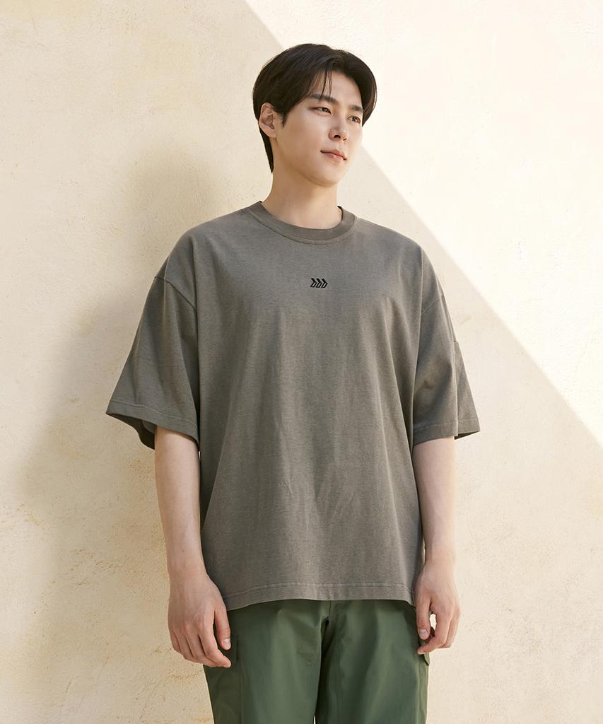 WILLBE LAB Pigment Oversized Short Sleeve T-Shirt (Kh)