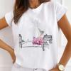 African Women's New Fashion City Girl Half Sleeve Basic Cute Clothes T-shirt Graphic T Shirts Y2k Tops Harajuku Vintage Tee