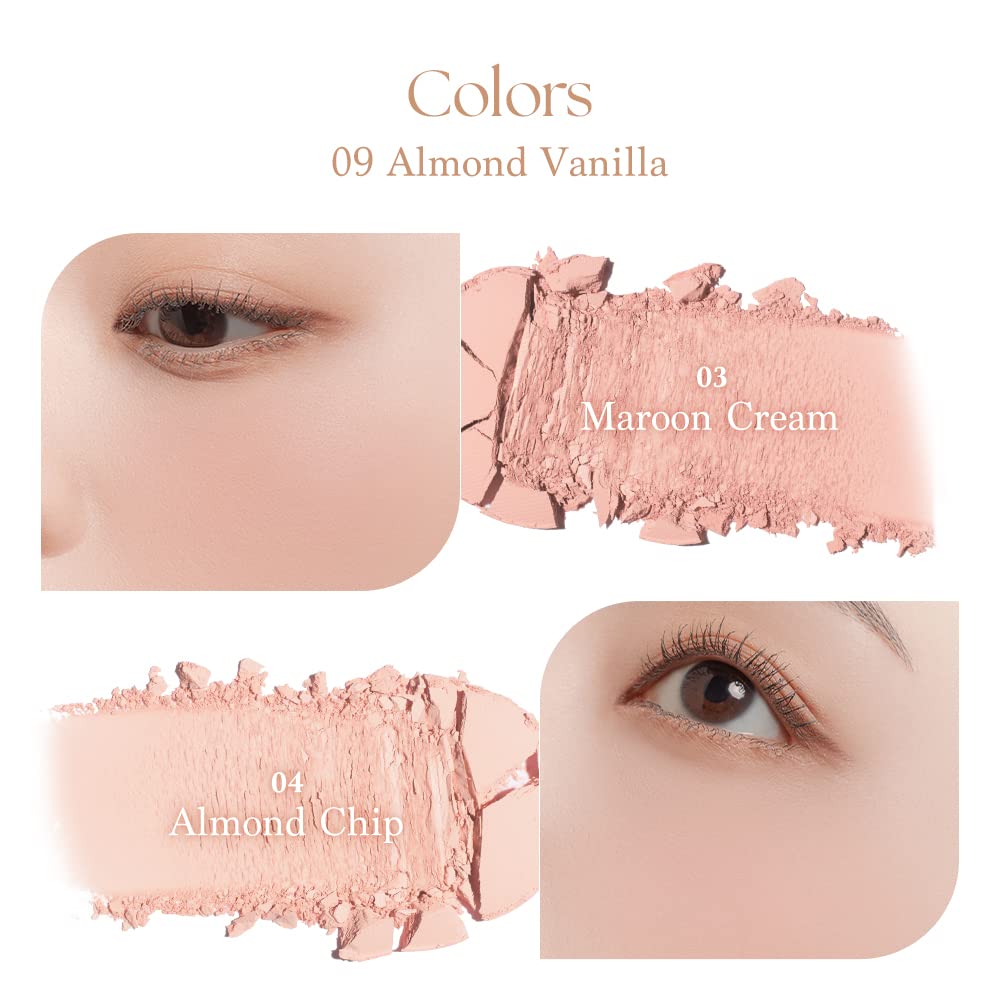 Official Daisyk Blending Mood Cheek Blending Mood Cool Palette Almond Cheek/Blusher Palette/4-Color Blusher/For Yellow/Cool Tones/Warm & Tones/Cheek