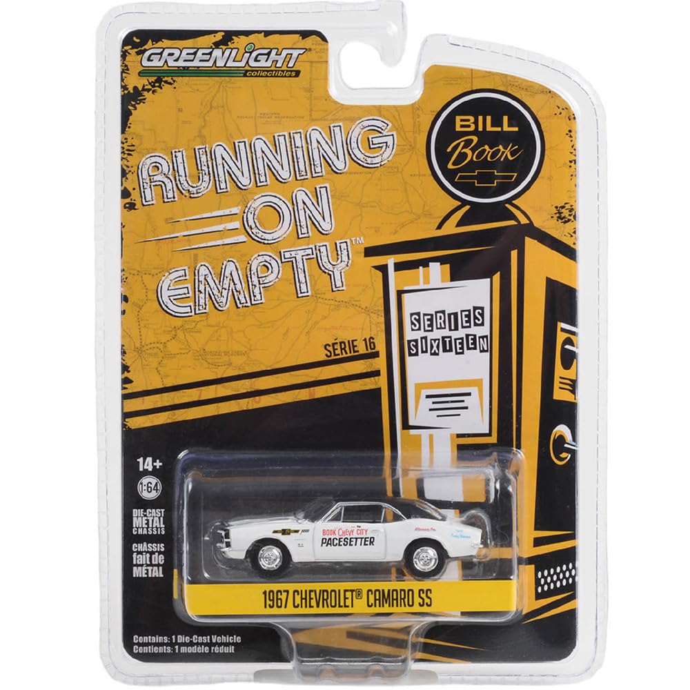 GREENLIGHT масштаб Серия On Empty Chevrolet Camaro SS Книжка Білла Chevy 164 Running 16 1967 - Pacesetter