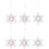 24 Piece Set Acrylic Snowflakes Christmas Decorations Hanging Ornaments