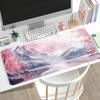 Pink Sakura Fuji Mountain Extended Large Gaming Mouse Pad NonSlip Rubber Base For Laptop Keyboard Office Desktop Work