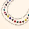 Unisex High-End Cowboy Style Colorful Crystal Rhinestone Pants Chain