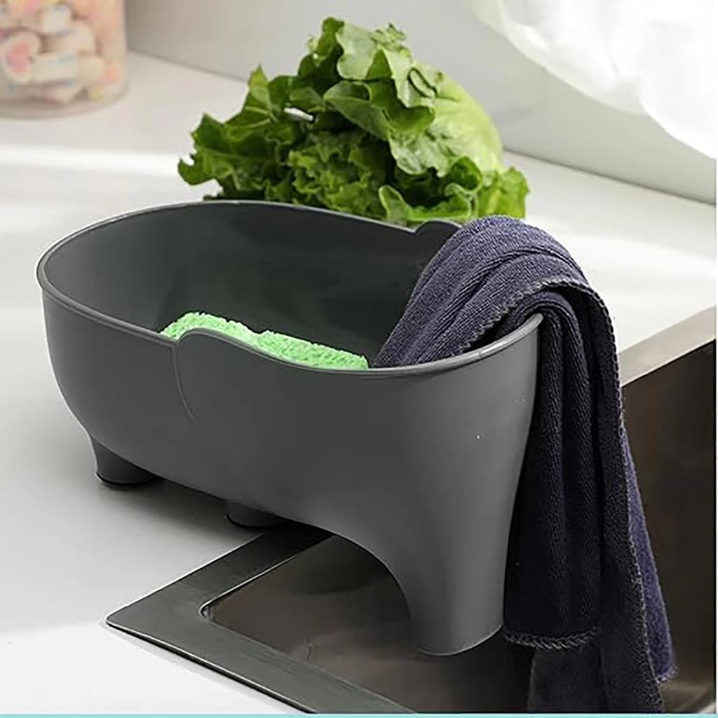 Elephant Drain Basket Multi-purpose Kitchen Storage Drain Basket Household Fruit and Vegetable Basket Plastic Drain Basin