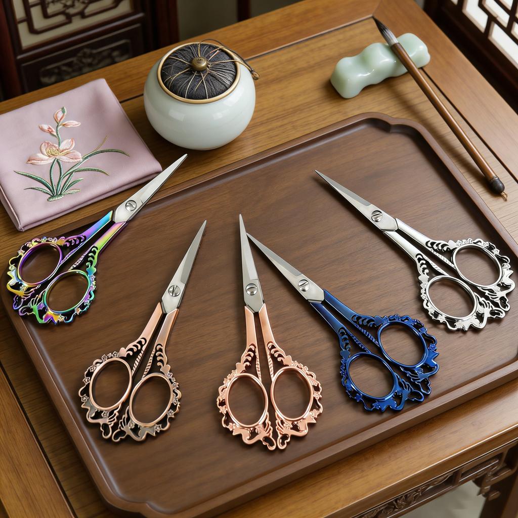1PC, Durable Vintage Scissors Sewing Scissors Embroidery Tailor ScissorsFabric Cutter Craft Tool Sewing Supplies Sewing Tools
