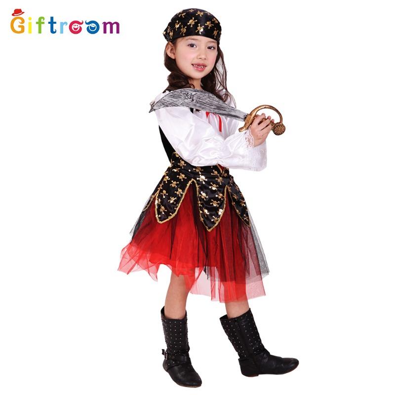 Masquerade Party Costumes Pirates of the Caribbean Girls Luxury Pirate Stage Costumes