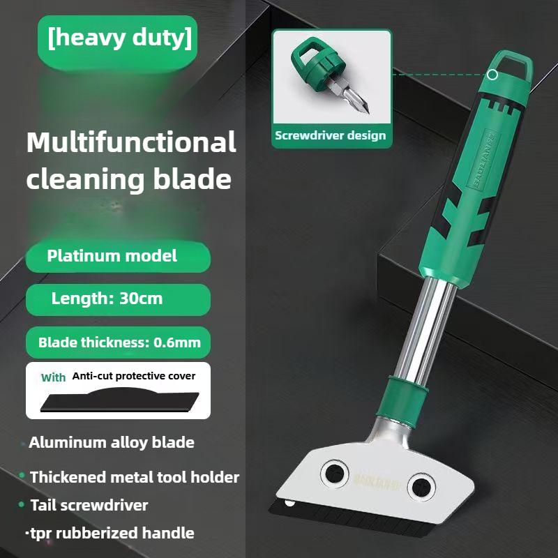 Heavy-duty Aluminum Alloy Cleaning Scraper Metal Paint Knife Household Hand Tools Glass Floor Wall Clean Scraper Blades