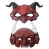 Demon Goat Horn Mask Cattle Cosplay Masquerade Creative Halloween Mask  Unisex