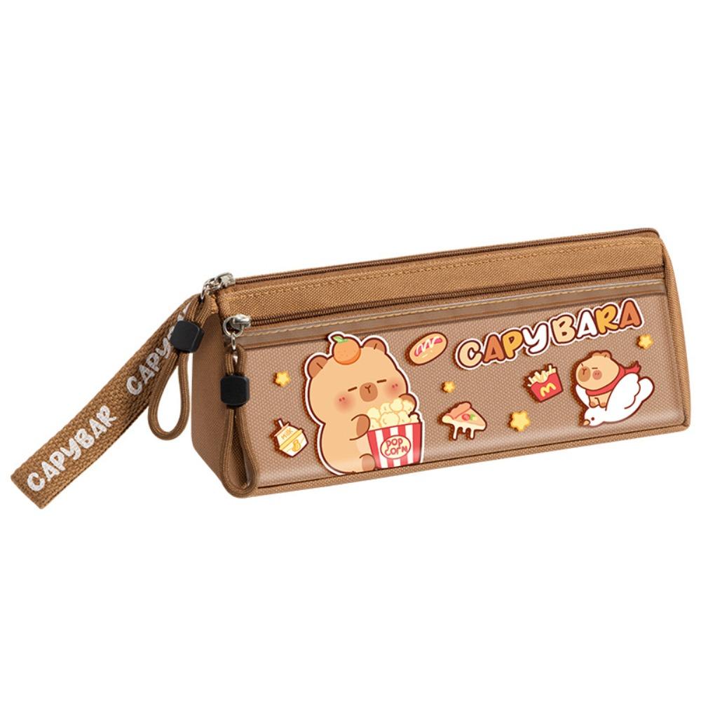 

Capybara/Panda Pencil Bag Large Capacity Triangle Pen Bag Stationery Storage Bag School Supplies Capybara-C