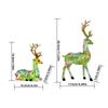 2 Pcs Deer Figurine Room Decor Sitting Standing Table Reindeer Animal Crafts Sculptures Christmas Home Decoration Fawn Figurines