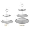 Gold Silver 2/3-Tier Cake Stand Party Dessert Display Tower For Holiday Gathering Elegant Serving Stand Cupcake Stand Decor