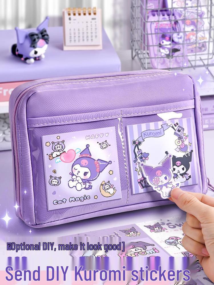 2026 Girls' Pencil Case: Stylish, High-Capacity Stationery Box Set for Primary & Junior High Students