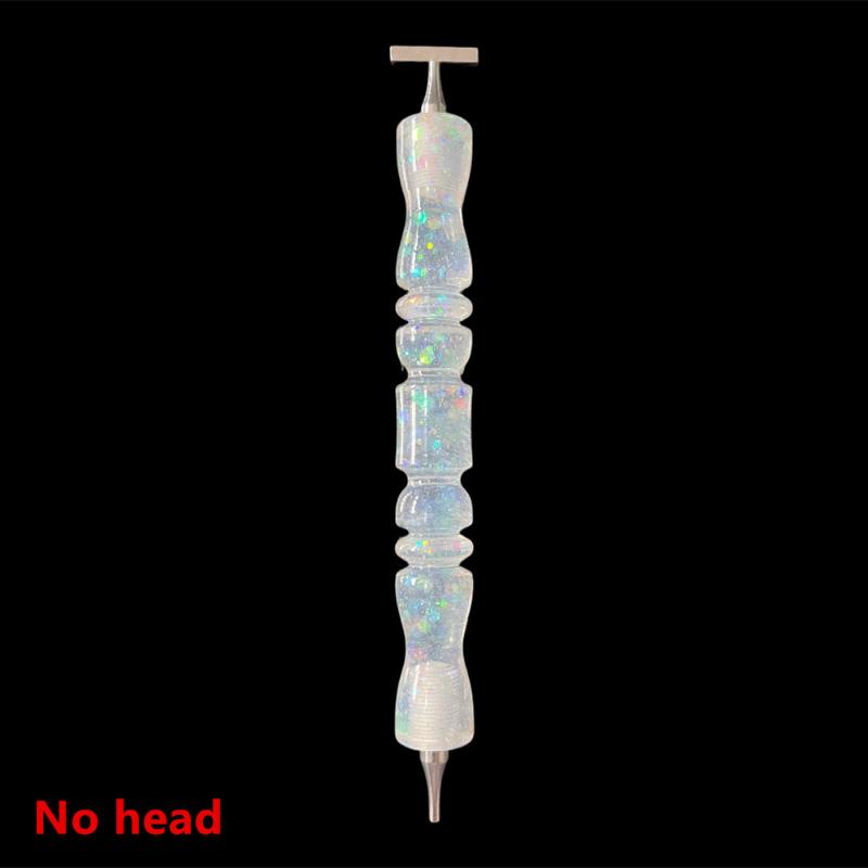 

Ручка для алмазной вышивки, Красивый инструмент для точечной выкладки с резьбой для вышивания, Многофункциональные металлические насадки с резьбой, Аксессуары белый